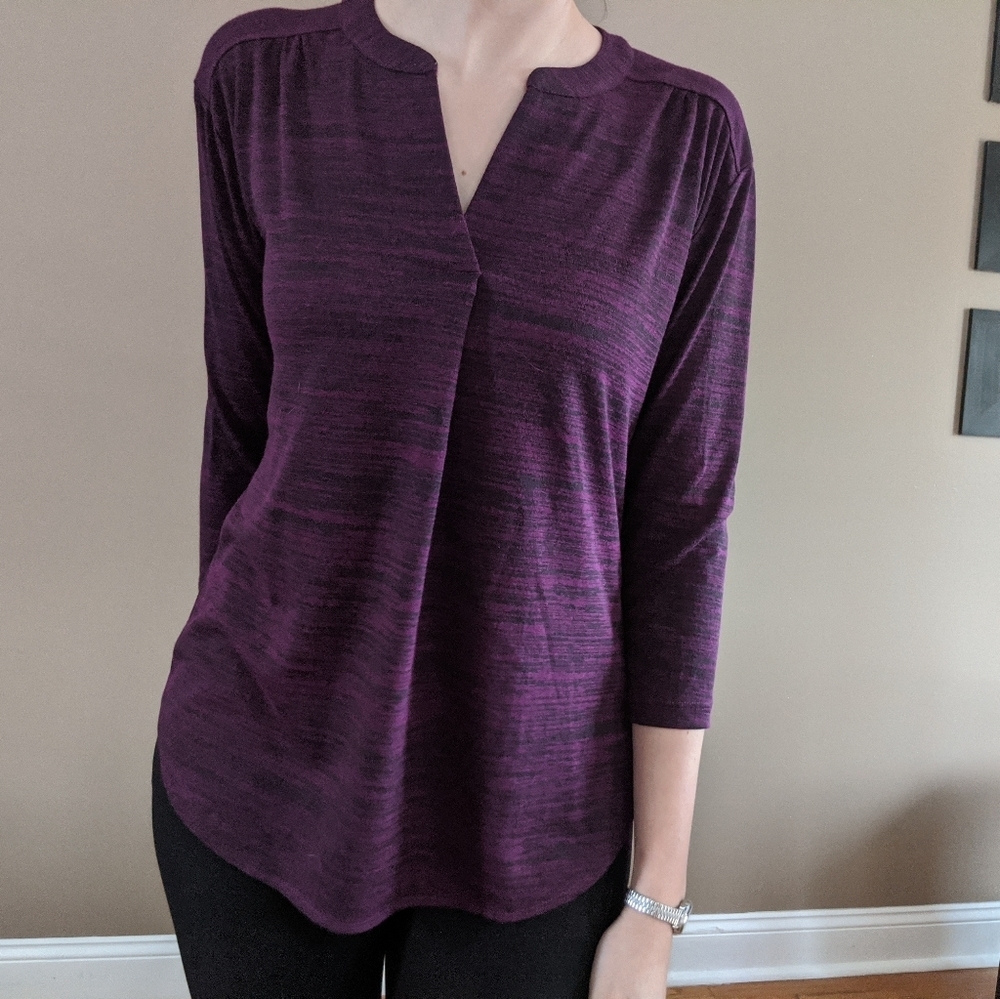 NWT Van Heusen Drapey 3/4 sleeve Top